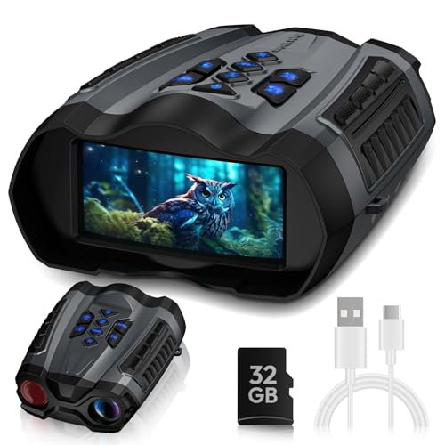 01-10.jpg Night Vision Goggles, 4K Binoculars with Camera, 3.5" HD Display and 32GB TF Card, 9 Gear Night Vision, 10X Digital Zoom