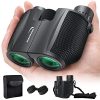 Version 1.0.0 Aurosports 10x25 Binoculars for Adults and Kids, Large View Compact Binoculars with Low Light Vision, Easy Focus Small Binoculars