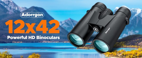 01-107.jpg Adorrgon 12x42 HD Binoculars for Adults High Powered with Phone Adapter, Tripod and Tripod Adapter - Large View Binocular