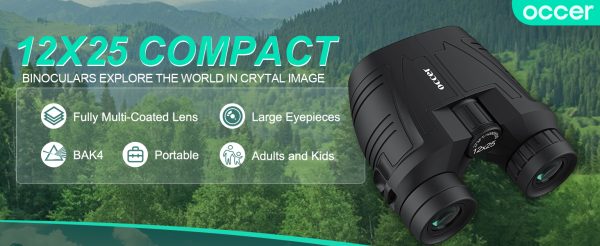 01-113.jpg Occer 12x25 Compact Binoculars for Adults and Kids, Large Eyepiece Waterproof Binocular with Low Light Vision,High Power
