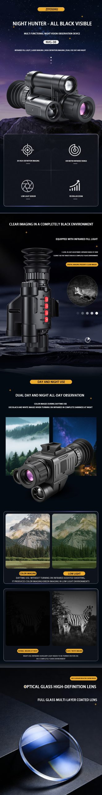 01-17.jpg NVG-08 8x Digital Infrared Night Vision Goggles Helmet Mount HD Tactical Monocular with Rangefinder
