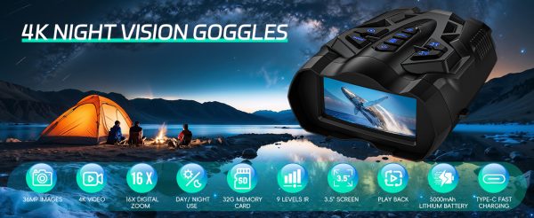 01-29.jpg 4K Night Vision Goggles for Adults,16X Zoom Night Vision Binoculars with 1000FT Infrared Range,5000mAh Rechargeable Battery