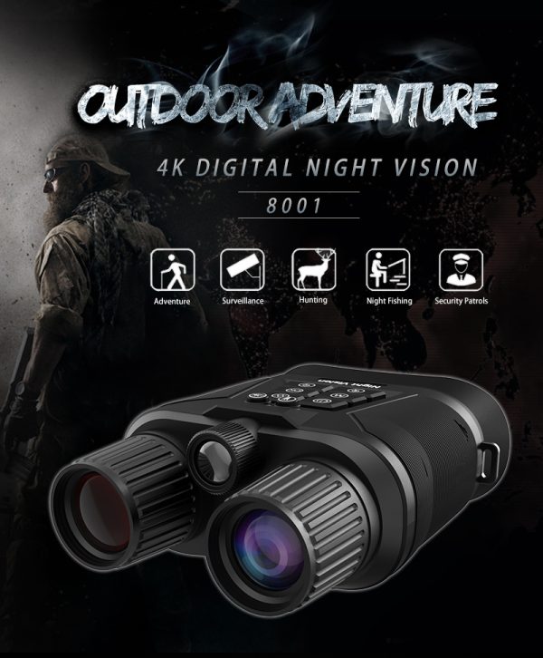 01-40.jpg 8001 Digital Night Vision Binoculars Built Tacticle Flashlight & 850nm Infrared HD Video Speaker Camera for Dark Hunting