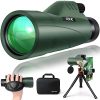 01-43.jpg 12x56 High Power Monocular Telescope | Tripod Travel Bag with Smartphone Adapter | Bird Watching Hunting Hiking Camping