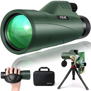 12x56 High Power Monocular Telescope | Tripod Travel Bag with Smartphone Adapter | Bird Watching Hunting Hiking Camping