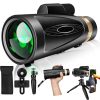01-47.jpg Monocular Telescope 80x100 High Power Smartphone Adapter Tripod, Large Field Monocular Telescope for Adult Use BAK4