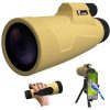 01-51.jpg 12x50 Adult Monocular - Compact Zoom High Definition Monocular with Smartphone Adapter and Tripod - BAK 4&FMC Lens Water