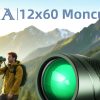 01-62.jpg 12x60 High Definition Monocular Telescope with Smartphone Adapter Tripod and Carrying Case, Large Night Vision Monocular