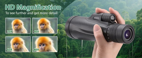 01-64.jpg Monoculars 80 x 100 High Power Monoculars Monoculars with Tripod for Adults Suitable for Bird Watching Large Field Monocular