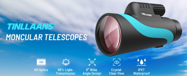 16x56 UHD monocular telescope, adult monocular telescope, high power, monocular telescope for stargazing, with BAK-4
