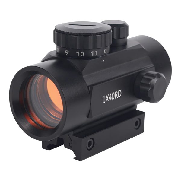 1x40 Red Dot Sight Green Red Dot Sight Illuminated Air Hunting Scope with 11/20mm Rails