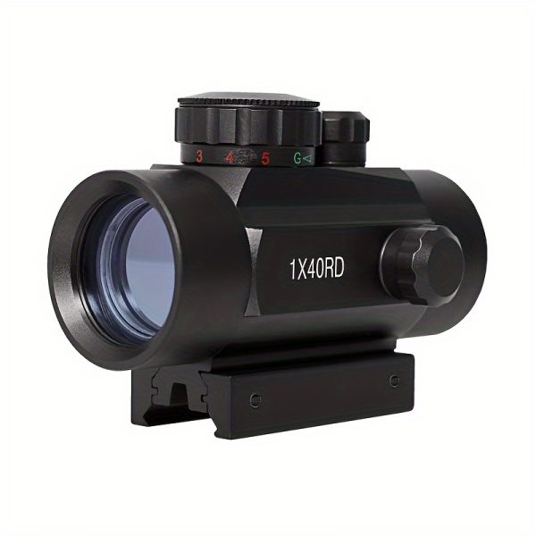 1x40 Red Dot Sight Green Red Dot Sight Illuminated Air Hunting Scope with 11/20mm Rails