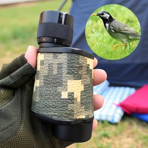 01-81.jpg 8x30 Mini Portable Monocular Telescope, High-Power HD Wide Viewing Outdoor Observation Metal Telescope, Eyepiece Focusing, FMC Optical Lens, HD Camouflage Monocular Telescope
