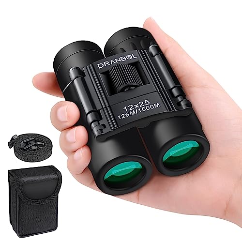 12X25 Mini Pocket Binoculars for Adults Kids, Small Compact Binoculars for Bird Watching, Concert