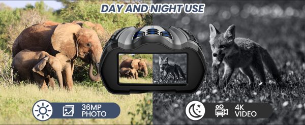 02-10.jpg Night Vision Goggles, 4K Binoculars with Camera, 3.5" HD Display and 32GB TF Card, 9 Gear Night Vision, 10X Digital Zoom