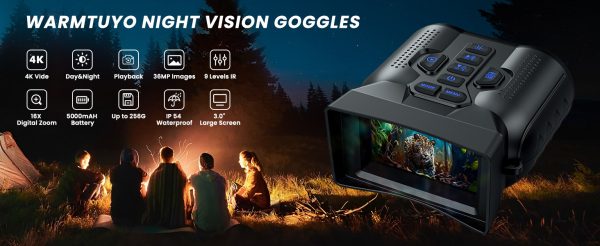 02-18.jpg 4K Night Vision Goggles, 3.0" HD Display Night Vision Binoculars, Portable 9-Level Infrared NightVision, 16X Digital Zoom