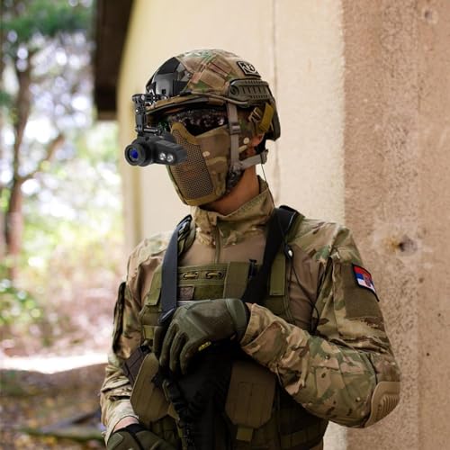 02-3.jpg Head-Mounted Night Vision Monocular Goggles with Elastic Head Strap, Default 7X Magnification, NVG Equipment
