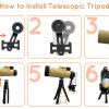02-51.jpg 12x50 Adult Monocular - Compact Zoom High Definition Monocular with Smartphone Adapter and Tripod - BAK 4&FMC Lens Water
