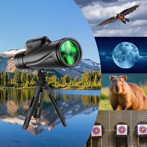02-62.jpg Monoculars 80 x 100 High Power Monoculars Monoculars with Tripod for Adults Suitable for Bird Watching Large Field Monocular