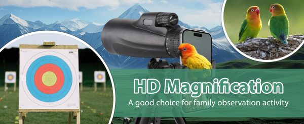 02-63.jpg Monoculars 80 x 100 High Power Monoculars Monoculars with Tripod for Adults Suitable for Bird Watching Large Field Monocular