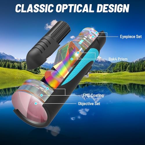 16x56 UHD monocular telescope, adult monocular telescope, high power, monocular telescope for stargazing, with BAK-4