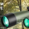 02-75.jpg Gosky 12x55 High Definition Monocular with BAK4 Prism and FMC Lens, Lightweight, with Smartphone Adapter - For Bird Watching