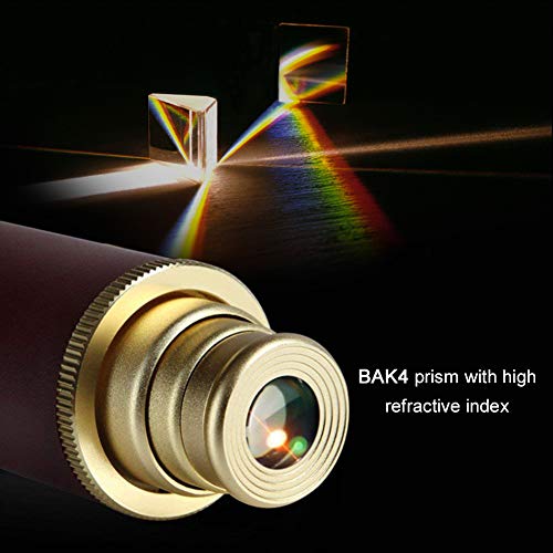 02-76.jpg Pirate Monocular Telescope for Kids and Adults, Handheld Foldable Brass Telescope 25x30 Zoomable Portable