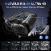 02-9.jpg Night Vision Goggles, 4K Binoculars with Camera, 3.5" HD Display and 32GB TF Card, 9 Gear Night Vision, 10X Digital Zoom