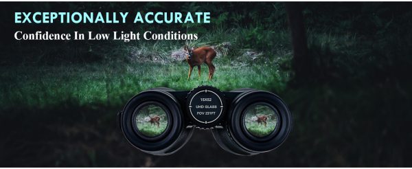 15x52 HD Binoculars for Adults High Powered with Upgraded Phone Adapter - Large View Binoculars with Clear Low Light Vision