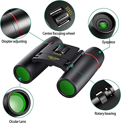 03-106.jpg POLDR 12X25 Small Pocket Binoculars Compact Adults,Mini Kids Binoculars Boys for Bird Watching,Concert