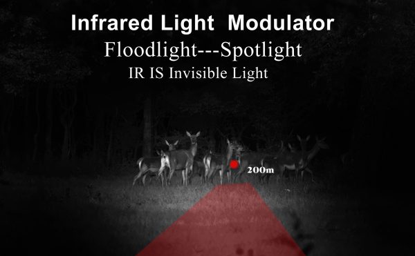 DIY Night Vision Scope,Quick Installation Barrle,5" Display Screen with 5w 850nm IR(Infrared Illuminator),View 218YARD