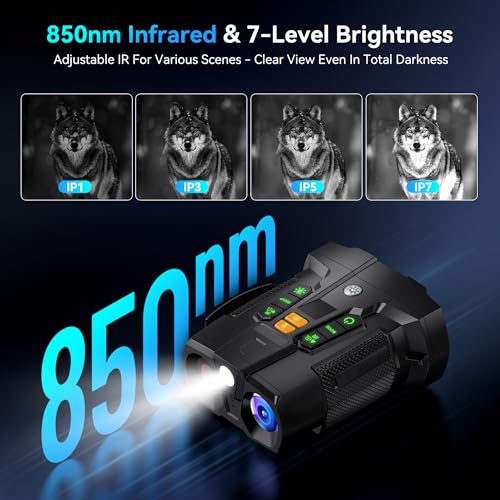 03-32.jpg 4K Night Vision Goggles for Adults: 4.5" HD Large Screen Digital Night Vision Device with 5000mAh Battery - Outdoor Hunting
