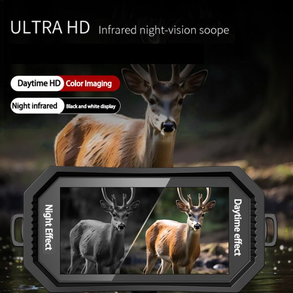 03-37.jpg 4K Video Night Vision Camera Digital Binoculars 4" Screen 16X Zoom with 300m Laser Ranging Remote Control, Wi-Fi E-compass