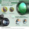 03-43.jpg 12x56 High Power Monocular Telescope | Tripod Travel Bag with Smartphone Adapter | Bird Watching Hunting Hiking Camping