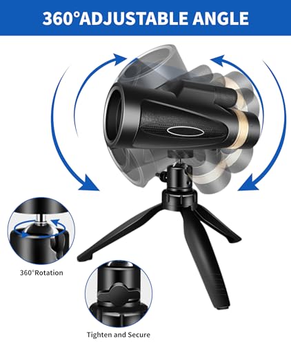 03-46.jpg Monocular Telescope 80x100 High Power Smartphone Adapter Tripod, Large Field Monocular Telescope for Adult Use BAK4