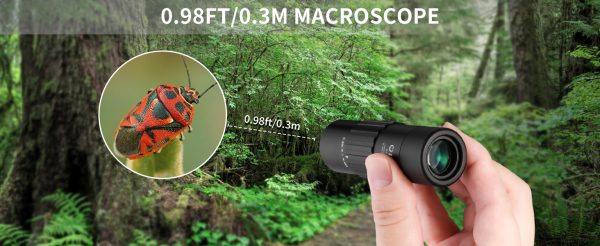 03-49.jpg 8x25 Monocular Telescope, Mini Pocket Small Portable Handheld Lightweight ED Glass Wide Angle View Waterproof Single Len