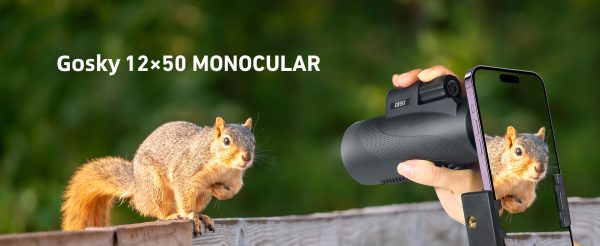 Gosky 15x52 High Definition Monocular Telescope, Adult Monocular Telescope with Tripod, Monocular Telescope with BAK4