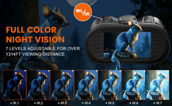 03.png 4K Night Vision Goggles for Kids, 36MP Full-Color Night Vision Binoculars with 1314FT Viewing Range