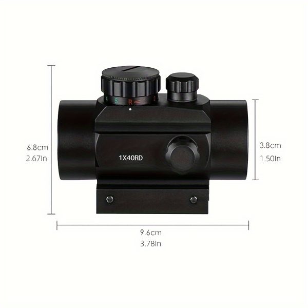 1x40 Red Dot Sight Green Red Dot Sight Illuminated Air Hunting Scope with 11/20mm Rails