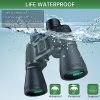 20x50 High Powered Binoculars for Adults, Waterproof Compact Binoculars with Low Light Vision for Bird Watching Hunting