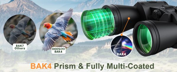 20x52 Binoculars for Adults High Powered - HD Large View Binoculars with Low Light Vision - Professional Binocular for Bird