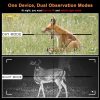 DIY Night Vision Scope,Quick Installation Barrle,5" Display Screen with 5w 850nm IR(Infrared Illuminator),View 218YARD