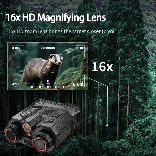04-36.jpg 4K Video Night Vision Camera Digital Binoculars 4" Screen 16X Zoom with 300m Laser Ranging Remote Control, Wi-Fi E-compass