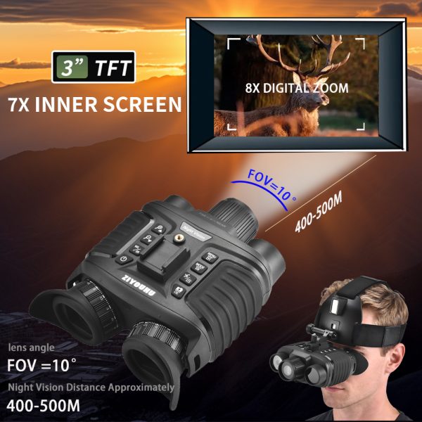 04-40.jpg NV8360 4K FHD Full Color Night Vision Helmet Goggles Digital Binoculars Infrared & Flashlight Head Mounted Night Viewer for Hunting