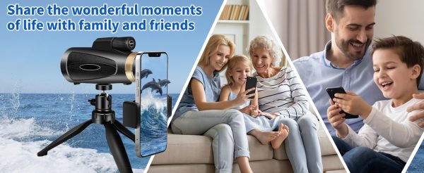 04-46.jpg Monocular Telescope 80x100 High Power Smartphone Adapter Tripod, Large Field Monocular Telescope for Adult Use BAK4
