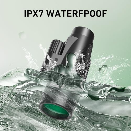 Gosky 15x52 High Definition Monocular Telescope, Adult Monocular Telescope with Tripod, Monocular Telescope with BAK4