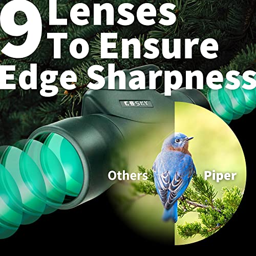 04-72.jpg Gosky 12x55 High Definition Monocular with BAK4 Prism and FMC Lens, Lightweight, with Smartphone Adapter - For Bird Watching