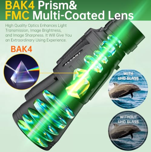 20x50 High Powered Binoculars for Adults, Waterproof Compact Binoculars with Low Light Vision for Bird Watching Hunting