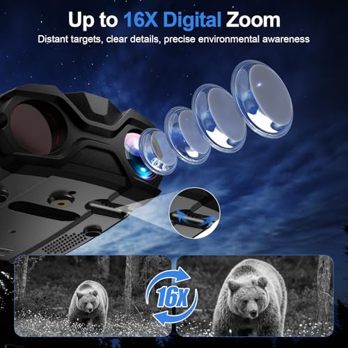 04-9.jpg Night Vision Goggles, 4K Binoculars with Camera, 3.5" HD Display and 32GB TF Card, 9 Gear Night Vision, 10X Digital Zoom