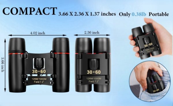04-92.jpg Compact Binoculars for Adults and Kids, HD Mini Portable Outdoor Binoculars Children, Pocket Lightweight Folding for Bird